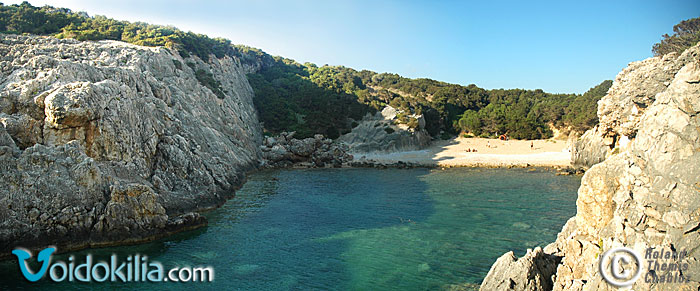 Glossa Beach (there are sometimes nudists)