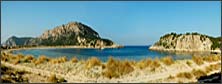 VOIDOKILIA Beach and PALIOKASTRO Hill