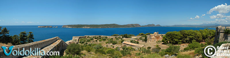 Neokastro fortification - walls of "megali Varda" - church of the Metamorphosis