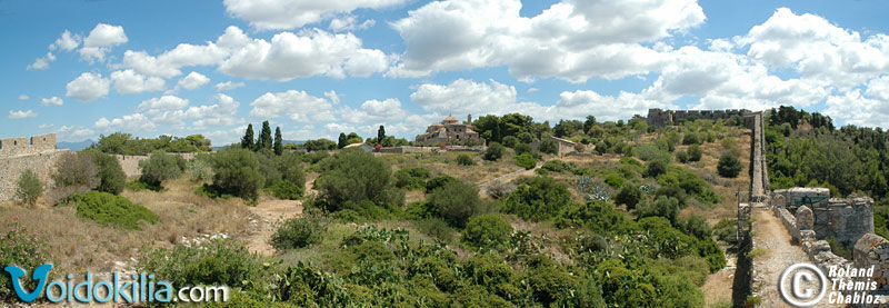 Neokastro fortification - walls of "megali Varda" - church of the Metamorphosis