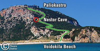 A pied de Voidokilia à Paliokastro Randonnée Voidoklia-Paliokastro