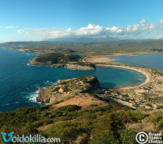 Voidokilia Beach (view from Paliokastro)