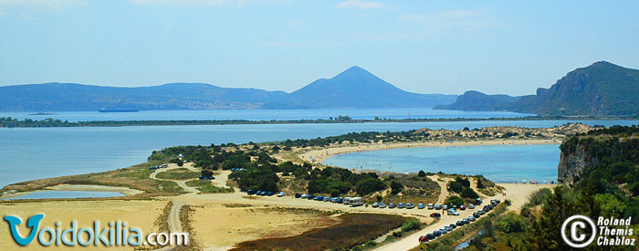 Voidokilia and Gialova Lagoon Landscape  - Parking Area